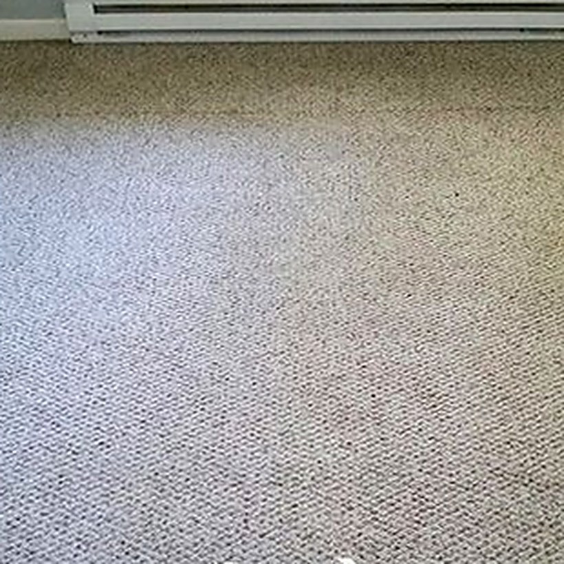 Moquette de couloir après nettoyage